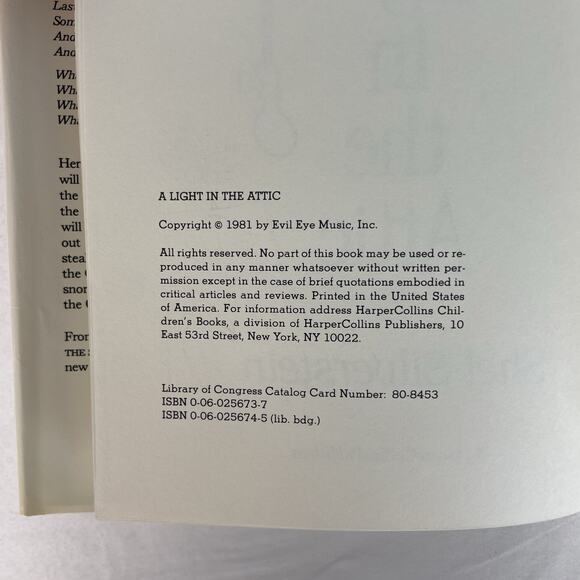 Shel Silverstein Lot of 3 Books Big O, Sidewalk Ends, Attic First Editions - Picture 11 of 16